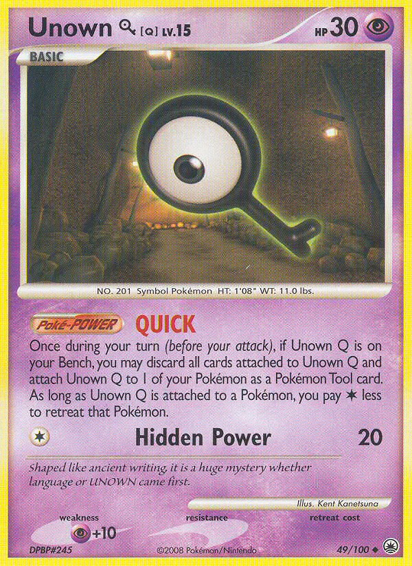 Majestic Dawn Unown Q #49/100